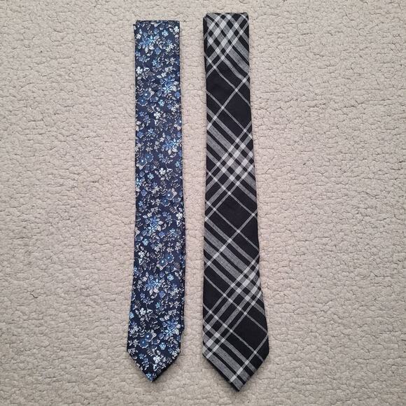 Rag & Bone Penguin Neckties Navy Blue Print Cotton Work Suiting Preppy Casual - Picture 1 of 5